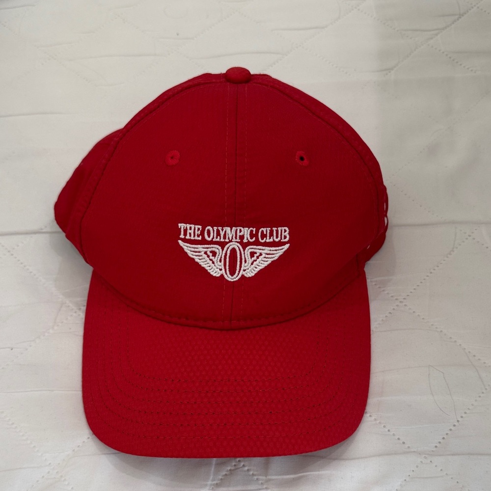 THE OLYMPIC CLUB | Under Armour Red Tennis Baseball Cap Hat